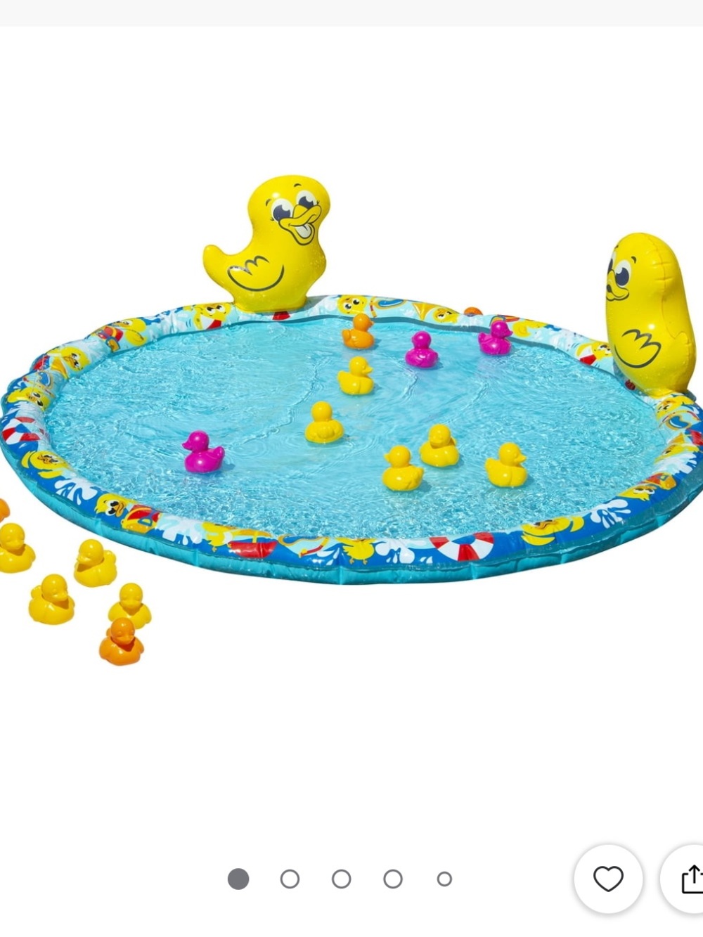 New in box Banzai Jr. Duck Duck Splash sprinkler 48 in Dia Mat